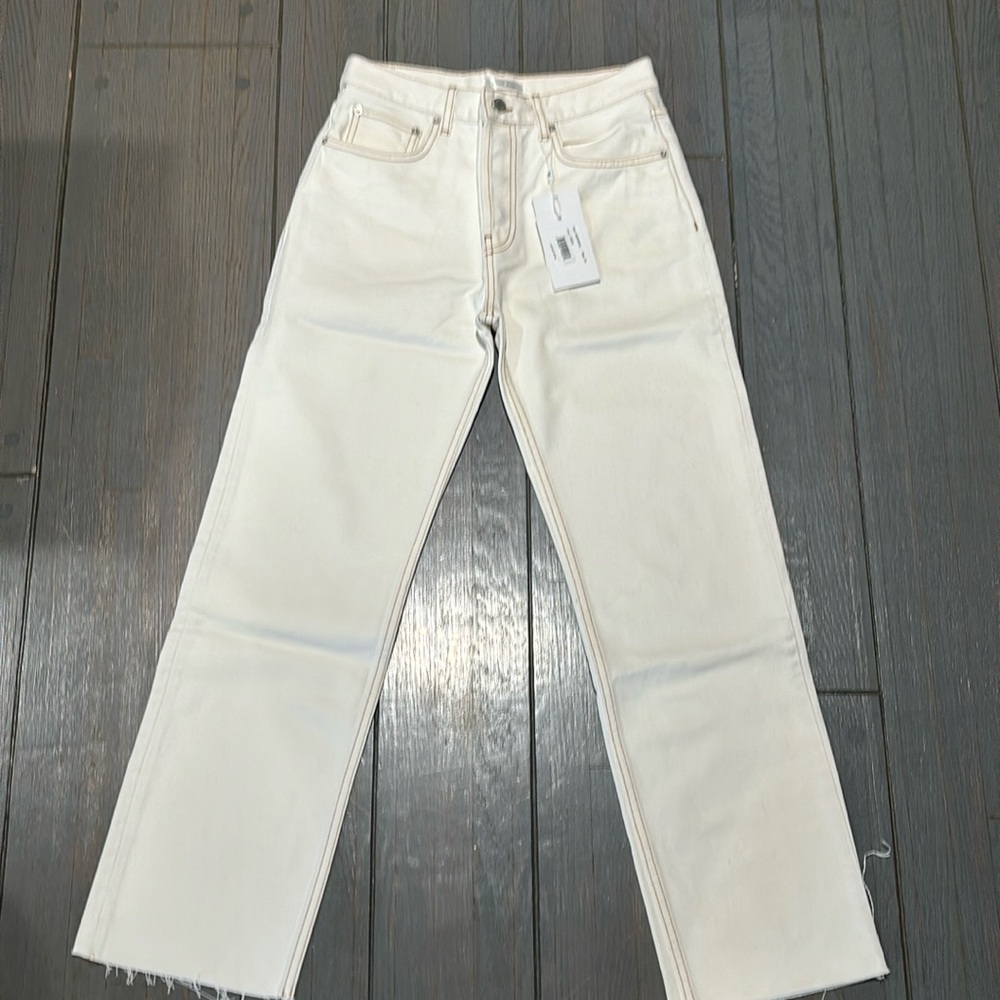 Brand new with tag, Anine Bing cream white denim. Size 28